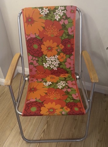 Vintage 60s 70s floral folding - 60s,