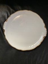 Vintage White Round Dish /Plate Zeh Scherzer Bavaria Germany