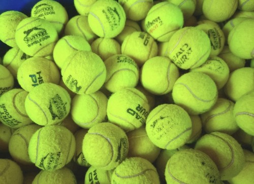Used tennis balls for dogs - used,