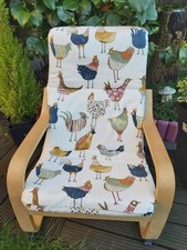 Ikea Poang Kids Chair Cover, slipcover, replacement cover, cushion, washable