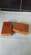 2 Wooden Cigar Boxes. Corona