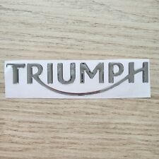 Adesivo resinato 3D Triumph new logo cromato