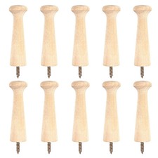 10PCS Wooden Shaker Peg Hooks