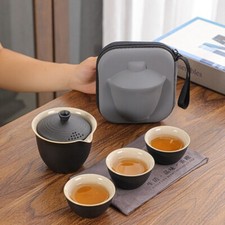Travel Tea Set Three Pot Portable Lid Bowl Small Set Outdoor Kung Fu Set