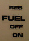 HONDA CBR900RR FIREBLADE PETROL TAP ON/OFF CAUTION WARNING LABEL DECAL SET 