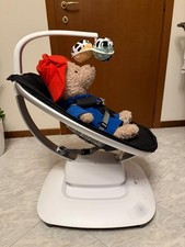 4moms mamaroo sdraietta elettrica per neonati, bluetooth, 5 movimenti