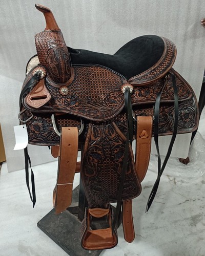 Western pleasure saddle with - saddle,