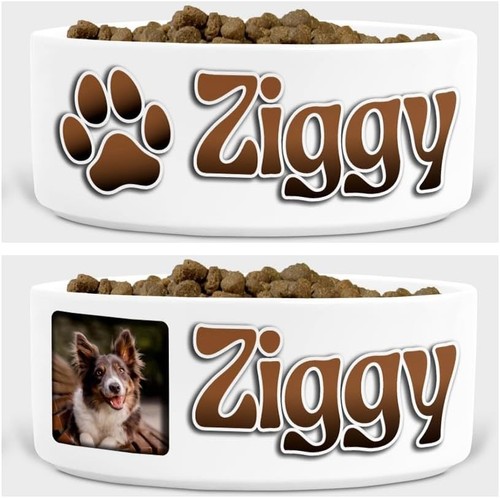 Personalised dog bowl with - personalised,