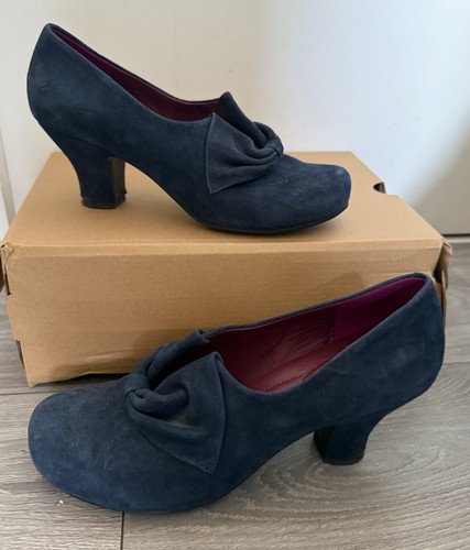 Hotter donna navy blue suede - hotter,