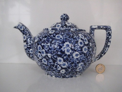 Teapot calico design - teapot,