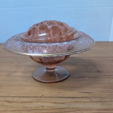 Vintage Art Deco Pressed Pink