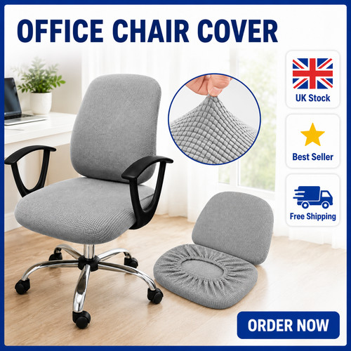 Office split chair cover - office,