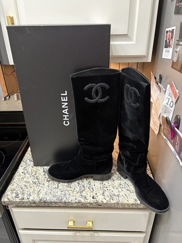 Authentic chanel black - authentic, velvet