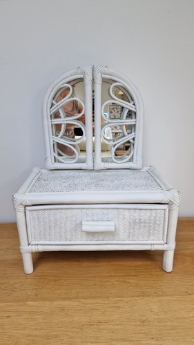Vintage white bentwood rattan - vintage,