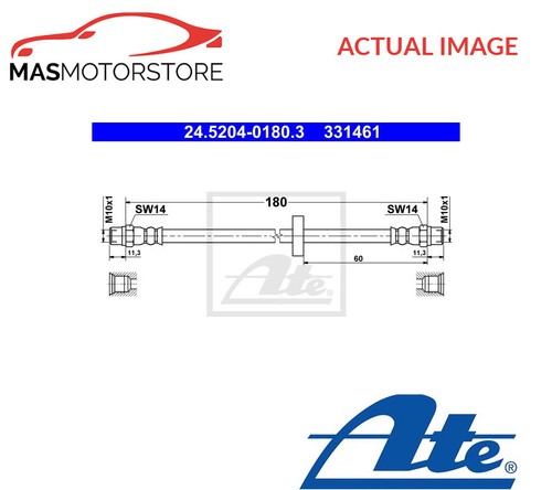 Brake hose line pipe - pipe, rear