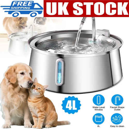 Stainless steel cat water - stainless,
