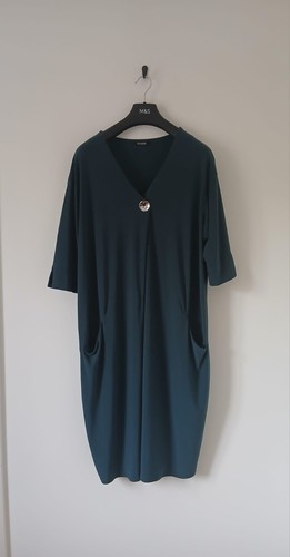 Evans dark teal cocoon - dark, dress