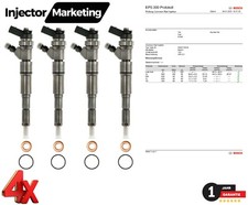 4x 0445110216 Injector Fuel Injector BMW 320d 330d 530d X3 X5 3.0d 13537793836