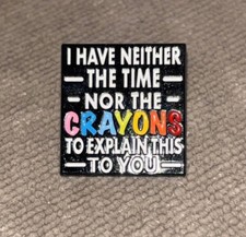 BUY 2 GET 1 FREE Sarcastic Funny Enamel Pin Badges Anti-Stupid, Snarky, Novelty