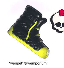 Monster High Holt Hyde 1st Wave 1x Black Yellow Boot Right Foot Doll Clothes