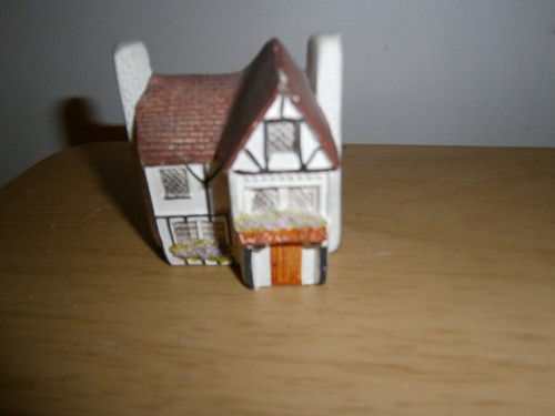 Vintage mini ceramic house