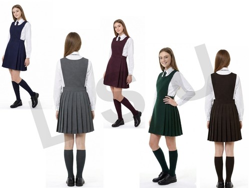 Bib pinafore pleated - bib,
