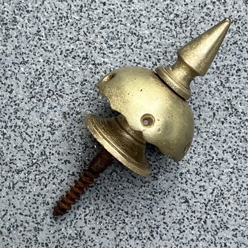 Clock case brass finial part