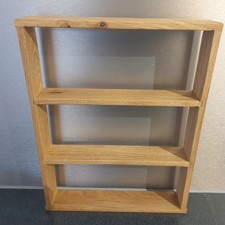 Spice rack in solid oak wood