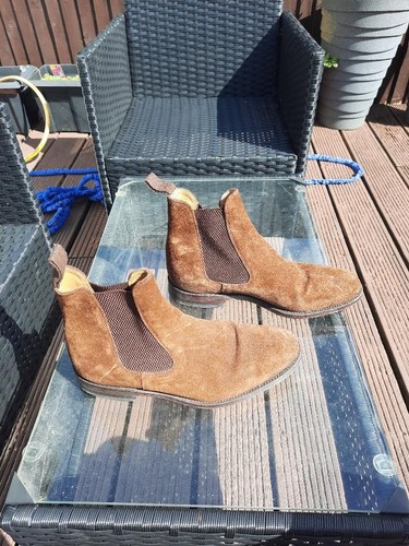 Loake suede chelsea boots - suede,