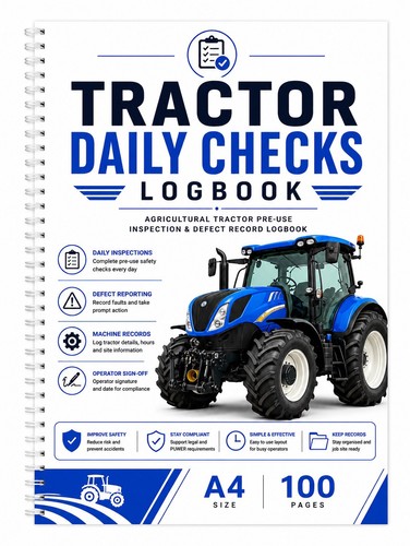 Tractor daily checks logbook - tractor,
