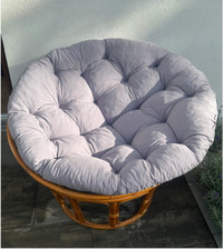 Relax in Style  -110cm -Comfort Cushion for Indoor & Outdoor Chairs - Light Grey