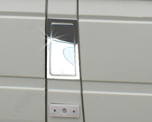 Chrome fuel flap door trim - flap,