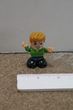 Fisher-Price TRIO building set boy figure, green shirt blue pants