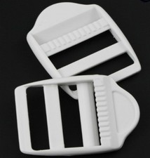 PLASTIC LADDER LOCK BUCKLES, BLACK/WHITE FOR 16 TO 38MM STRAP WEBBING, REF: PLL