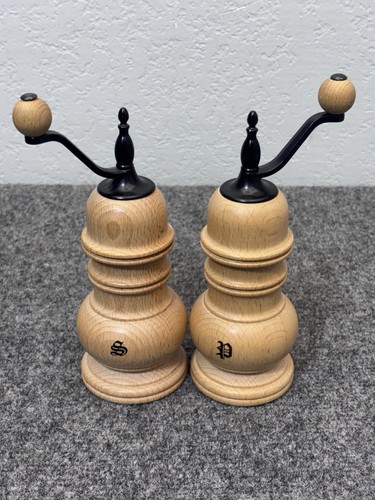 Vintage wood zassenhaus salt - vintage,