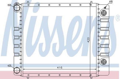 Nissens radiator for - radiator,