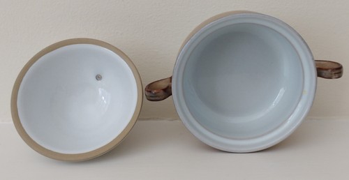 Two denby seville twin handled - denby,