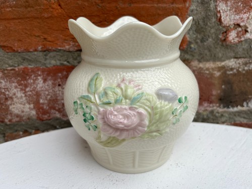 Vintage belleek vase - belleek,