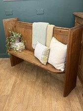 Antique Pine Church Pew /