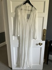 PLT Beach Jump Suit White Lace