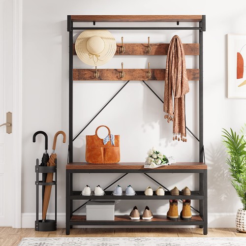 Hall tree bench - 39.9", w/