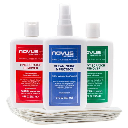 Novus plastic polish kit - polish,