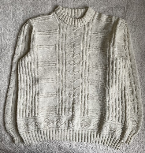 Vintage hand knitted aran - -,