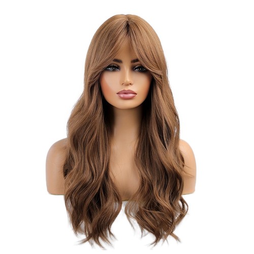 Brown synthetic hair heat - brown,