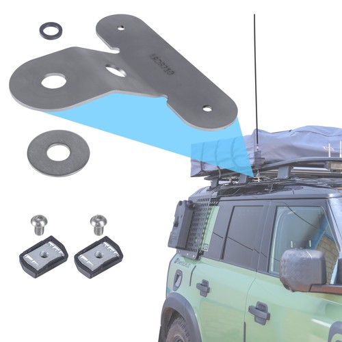 Roof rail antenna mount for