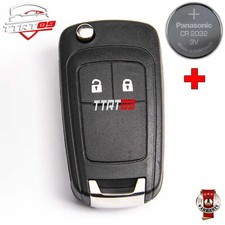KEY COVER 2 BUTTONS FOR OPEL INSIGNIA ZAFIRA ASTRA CORSA MERIVA ADAM + CR2032