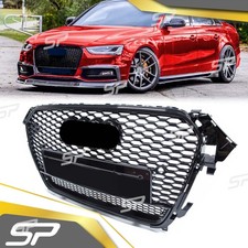 Black Grill Honeycomb Grill Grille For Audi A4 B8.5 B8 8K S4 11-15 Facelift