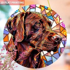 Brown Labrador Suncatcher Dog