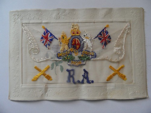 Ww1 regimental silk - regimental, postcard