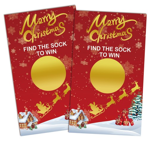 Christmas scratch off cards - christmas,